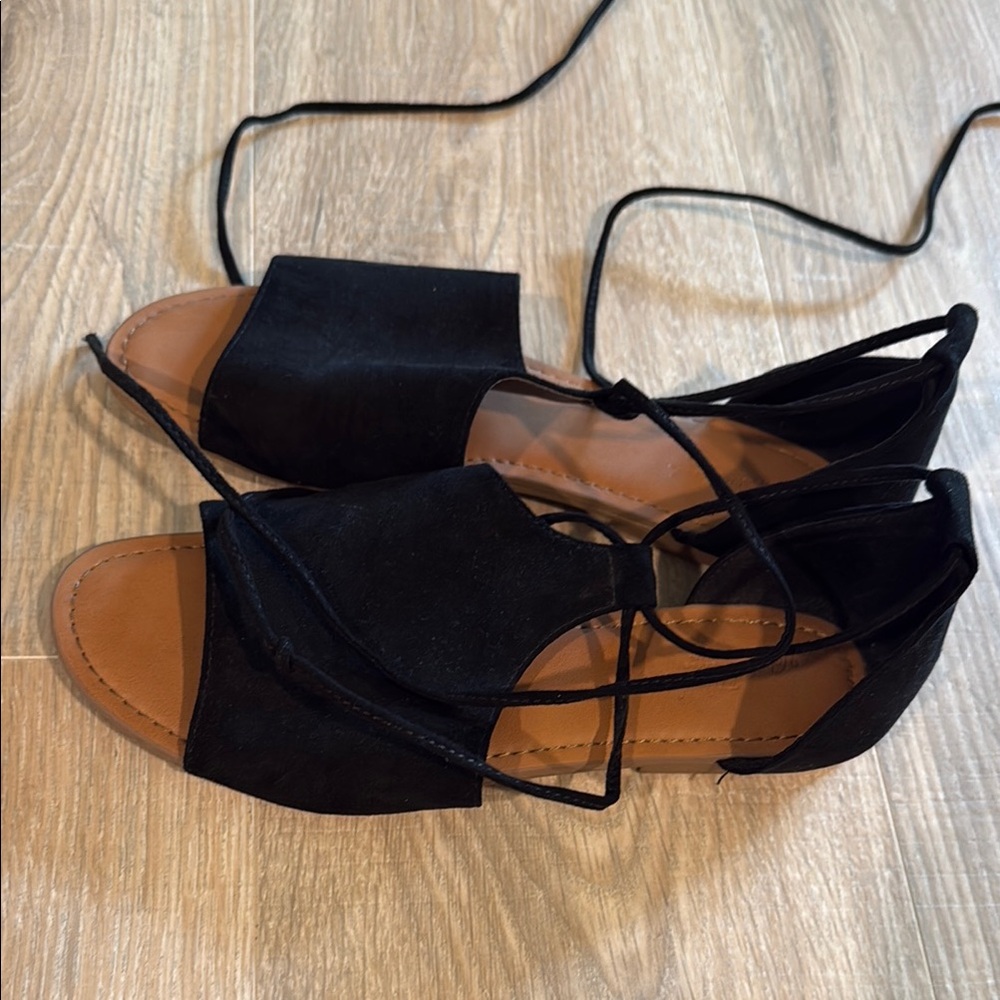 Black Strappy Sandals size 7.5